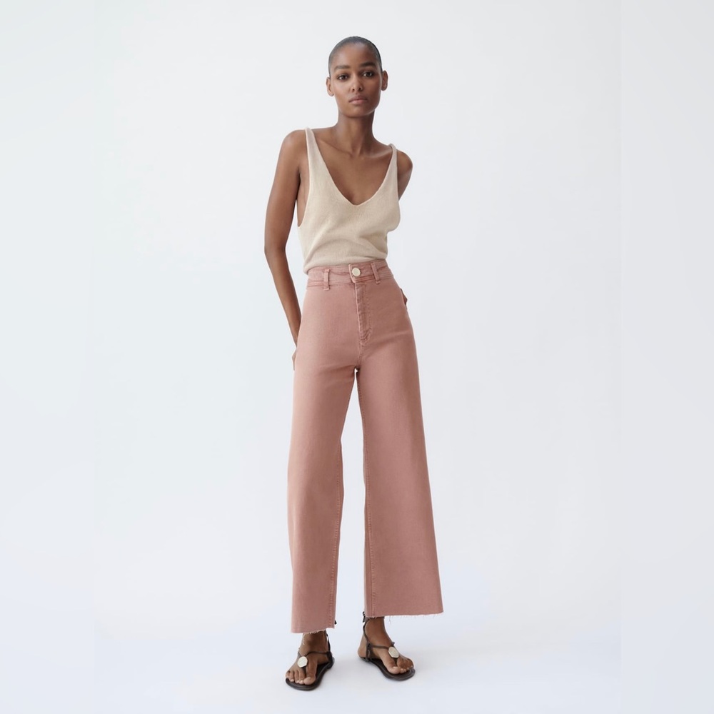 High Wasted Marine Straight Zara Jeans